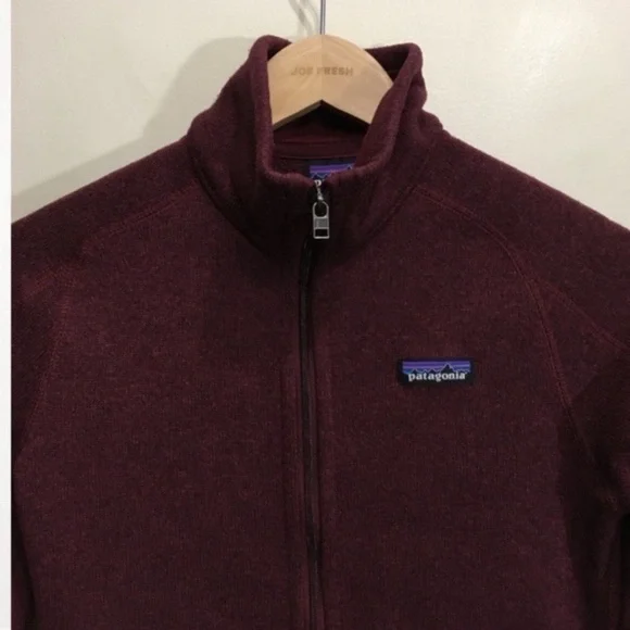Patagonia Better Sweater Zip Up Size XS Maroon Burgundy Chicory Red - Picture 5 of 10